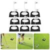 9Pcs Golf Putting Mat Indoor Practice Putting Cup Hole Practice Aids Golf Putting Mat Golf Practice Putting Cup & Flags