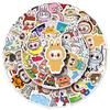 50 Cartoon Labubu Stickers - Cute Rabbit Elf Group, Waterproof for Journals or Water Bottles