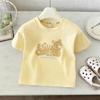 Toddler Summer Cartoon T Shirt Boys Girls Cotton Short Sleeve Tee Sport Wear Casual Kids Tops Boys Girls Thin Tops Baby Clothing