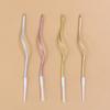 Single Slender Spiral Candle Colorful Gold and Silver Birthday Party Decoration Twist Curved Cake Candle