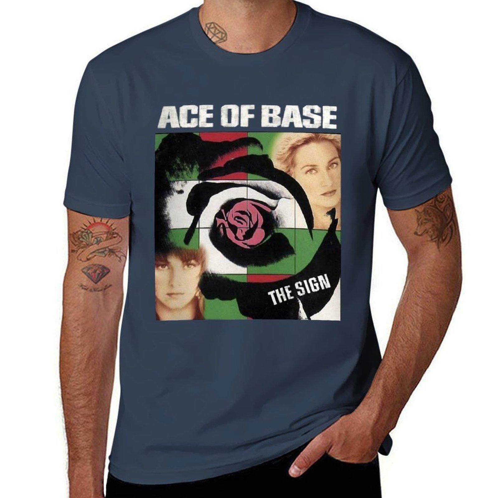 blackwhitereddesign pop rock heavy metal country band ace of base Classic TShirt Holiday Vacation Tee Shirt S
