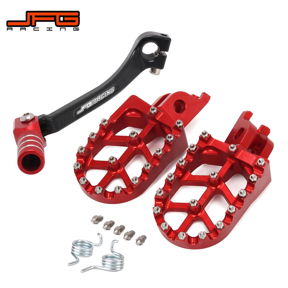 Motorcycle CNC Gear Shift Foot Lever Foot Pegs Rest Footrests Pedals Footpegs For HONDA CRF250R CRF450R CRF250RX CRF450X CRF450X