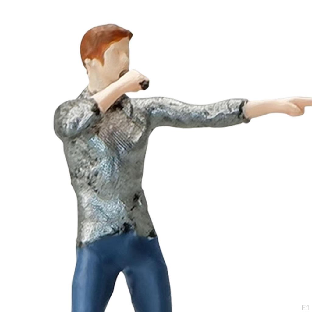 1/64 Male Figures, Character Figure Collection, Model Railways, Human Figures for Dollhouse,