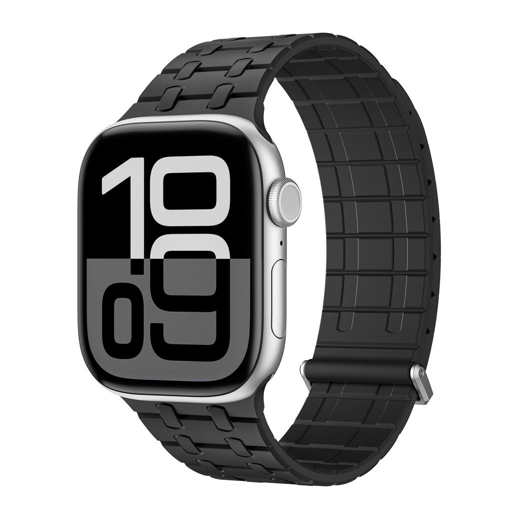 Soft Silicone Magnetic Band for Apple Watch Ultra 2 49mm 46mm 45mm 44mm Loop Strap For Iwatch Series 10 9 8 7 SE 6 5 4 Bracelet