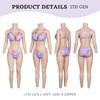 CYOMI Cosplay Breast Forms Silicone Bodysuit with Arms Fake Chest Realistic Vagina for Crossdressers Male To Female Drag Queen