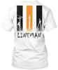 Casual Proud Lineman - T Shirt Made In the USA Size S To 5XL