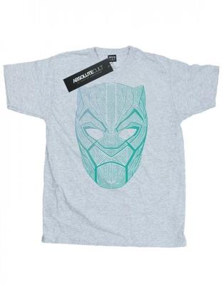 Mens Black Panther Tribal Mask T-Shirt