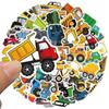 10/30/50pcs Funny Cartoon Transport Vehicle Truck Stickers Decal DIY Motorcycle Suitcase Helmet Laptop Cute Graffiti Sticker Toy