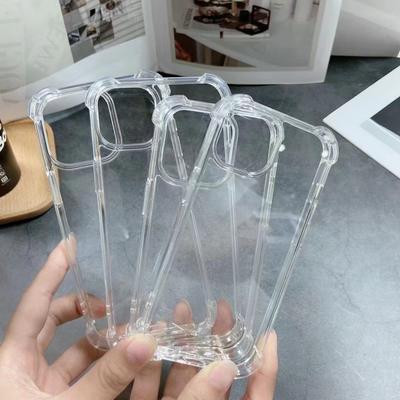 Applicable To IPhone15 Transparent Four-corner Anti-fall Acrylic Phone Case Apple 14 Two-in-one Protective Case Hard