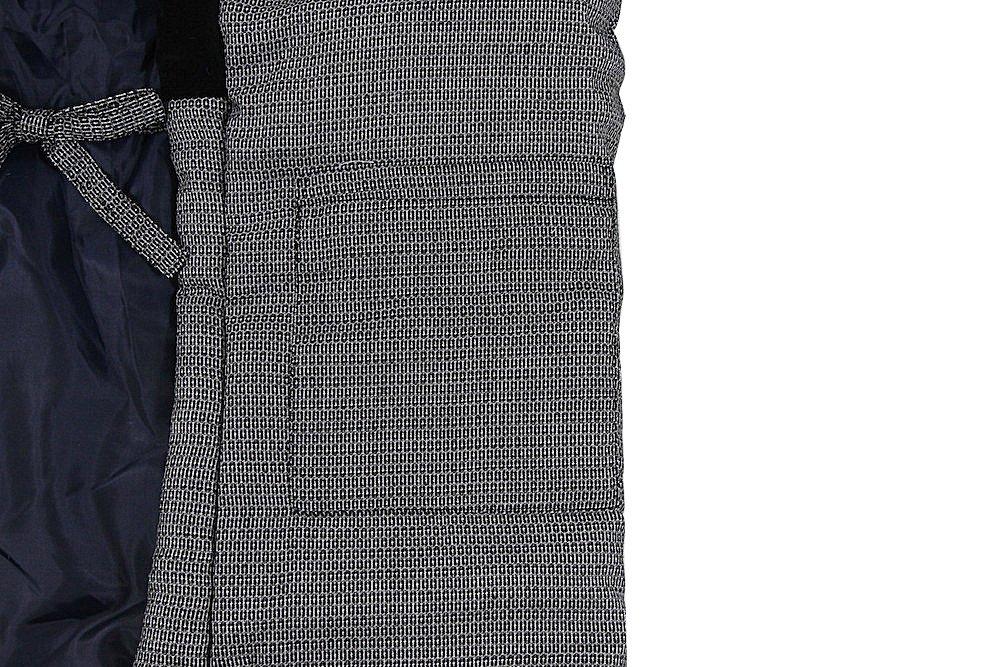 Hanten Free Size LL Size Black x White Dotera Chanchanko Black Free Size [Tosen] Men's