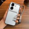 Luxury Big Window Phone Case with Lanyard for OPPO A6x 4G/5G,A6k Premium Textured Casing