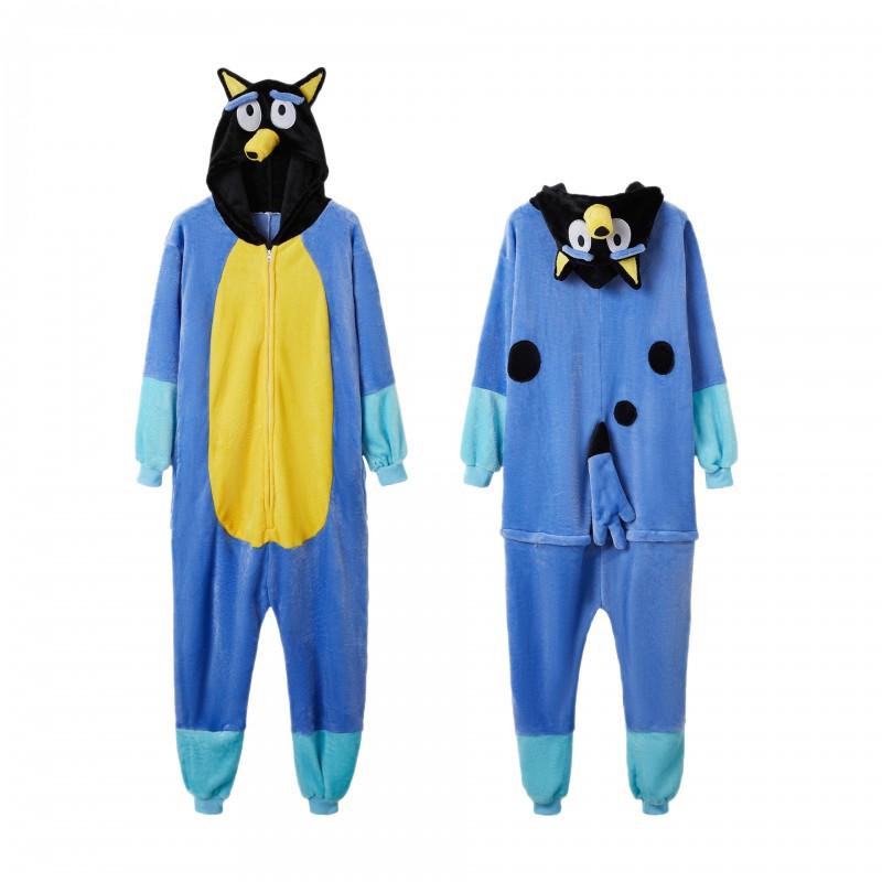 Cozy Cartoon Fleece Onesie Pajamas Couples Winter Home Sleepwear With Cow Nezha Capybara Disney Characters
