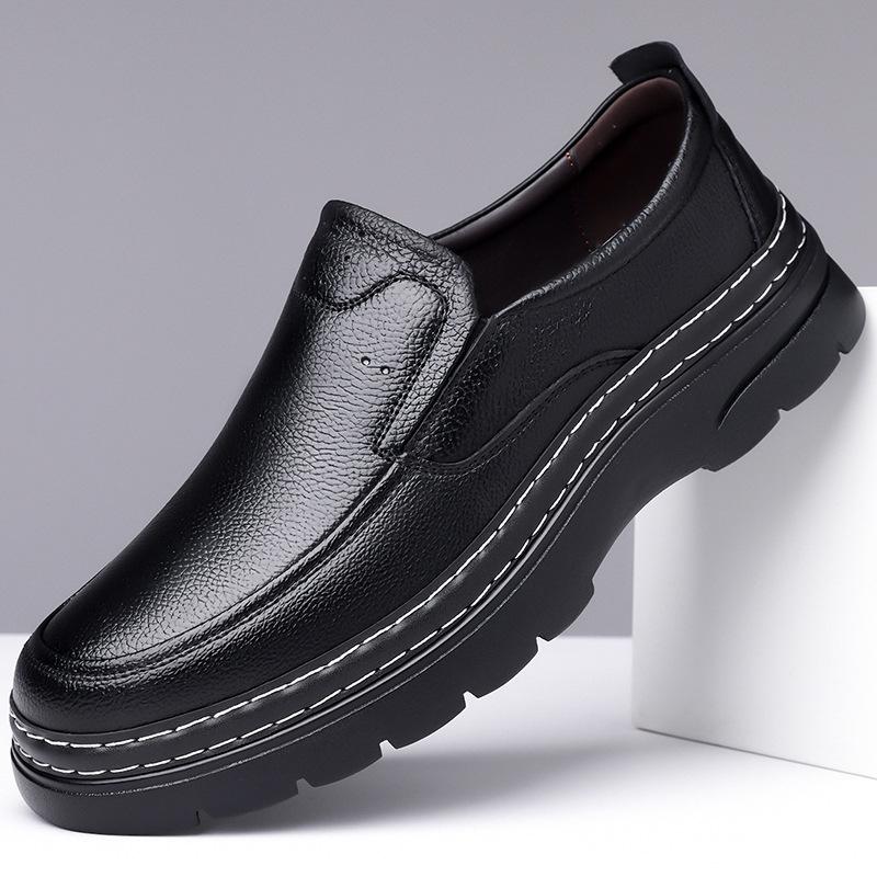 

2024 осень новые мужские деловые повседневные кожаные туфли мужские туфли ручной работы онлайн из натуральной кожи с чехлом для ног туфли из хлопковой кожи A199 38