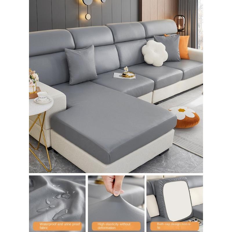 Waterproof Faux Leather Stretch All-Inclusive Sofa Cover New Sofa Cushion Four Seasons Universal Sofa One-Piece Thickened
