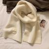 Solid Color Neck Warmer Thickened Winter Scarf Fashion Warm Scarf  Winter