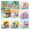 Diy Creative Mini Puzzle Building Toy Sweet Dessert Burger Car With 638 Abs Plastic Grains