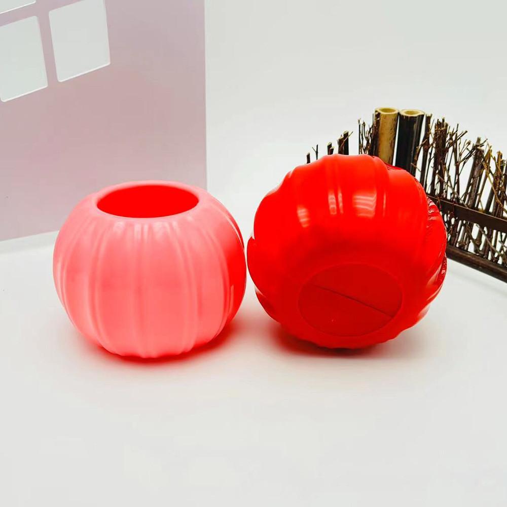 Artificial Pumpkin Flower Container With Foam Insert For Festive Table Arrangements
