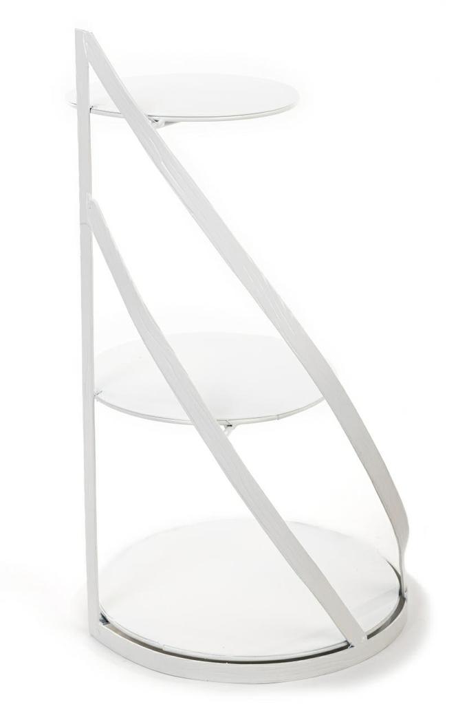 Supporto Bianco in Metallo Nowell per Torte 60 Cm