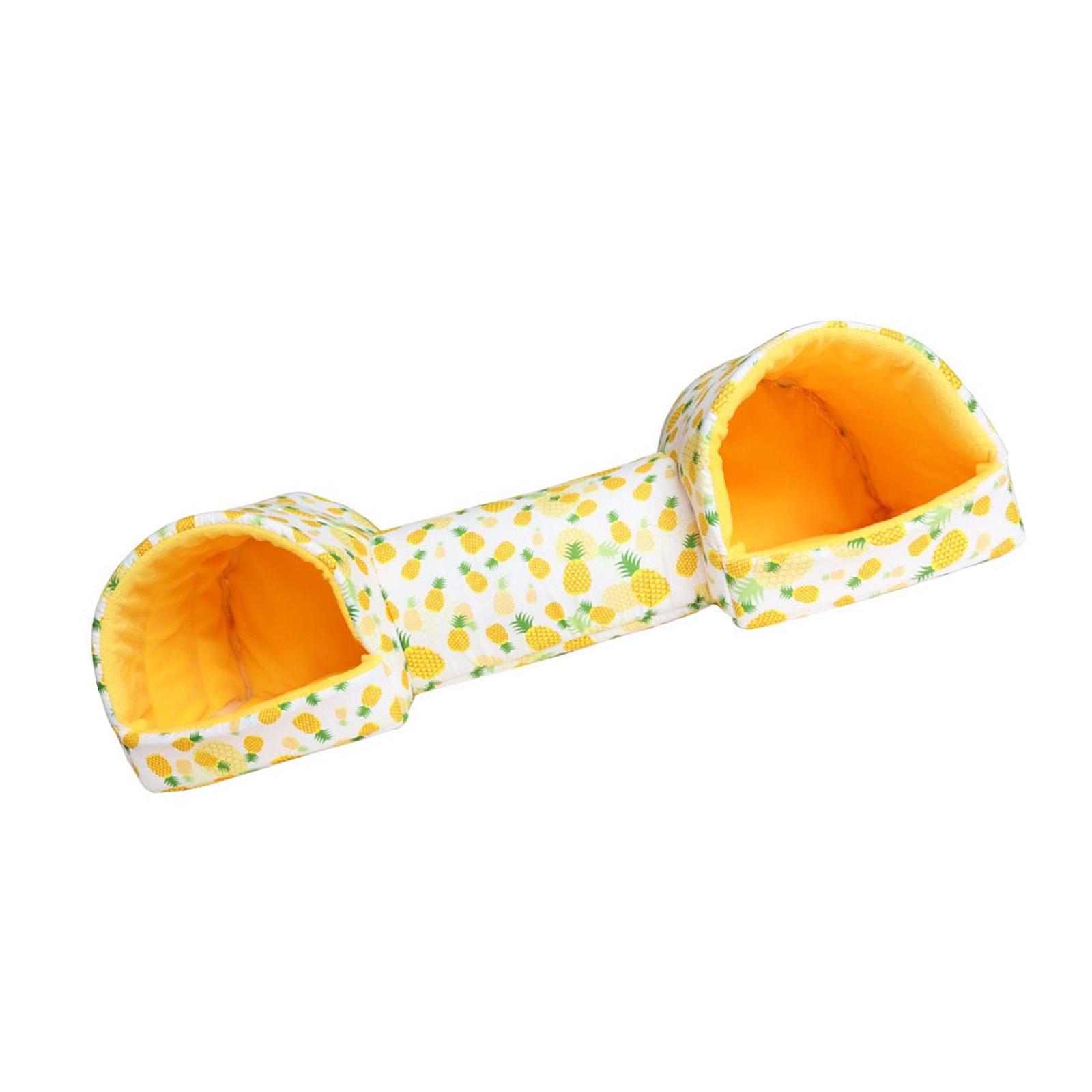 

Кровать-туннель для хомяка, игрушка-туннель для кроликов, мягкая пещера-домик для хомяка, морских свинок, песчанок, моляров, кровать-игрушка B