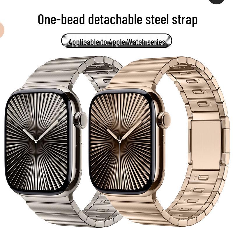 Apple Watch Band Series 11: One-Bead Removable Magnetic Steel Band for Ultra3