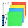 Portable Equestrian Training Flag with Telescopic Handheld Flagpoles Retractable Horse Training Equipment Easy To Use