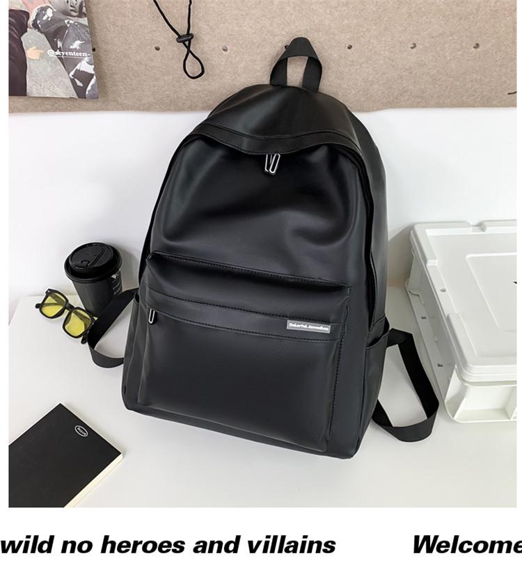 

Унісекс рюкзак у ретро стилі 2025 з м якої шкіри - Шкільна та дорожня сумка великої місткості чорний