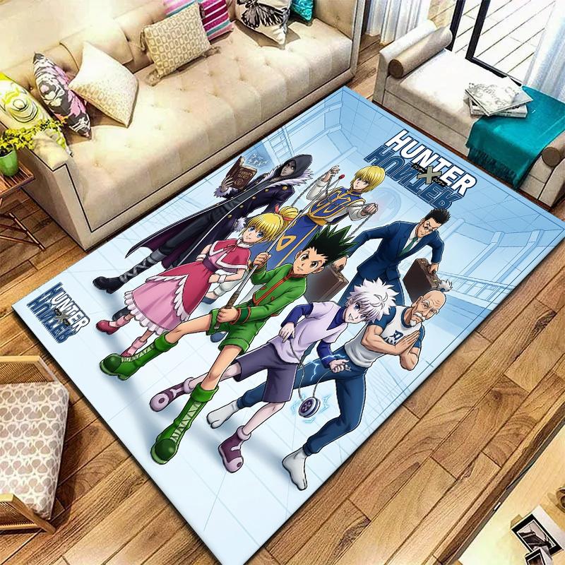 Hunter X Hunter Teppich Teppich für Wohnzimmer Schlafzimmer Zuhause Sofa Dekoration Kinder Spielen Rutschfeste Bodenmatte