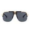H008  Flat-Top Large-Frame Sunglasses Modern Charming Trendyy Street Style Sunglasses Ins Style Women