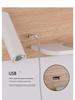 Minimalist LED Bedside Wall Light with Wireless Charger & USB Reading Light