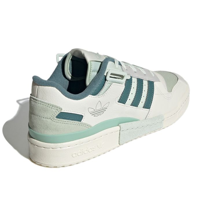 Adidas Originals Forum Exhibit Low Retro Non-Slip Shock Absorption Low-Top Skate Shoes Unisex Sneakers White Brown Green GX4548