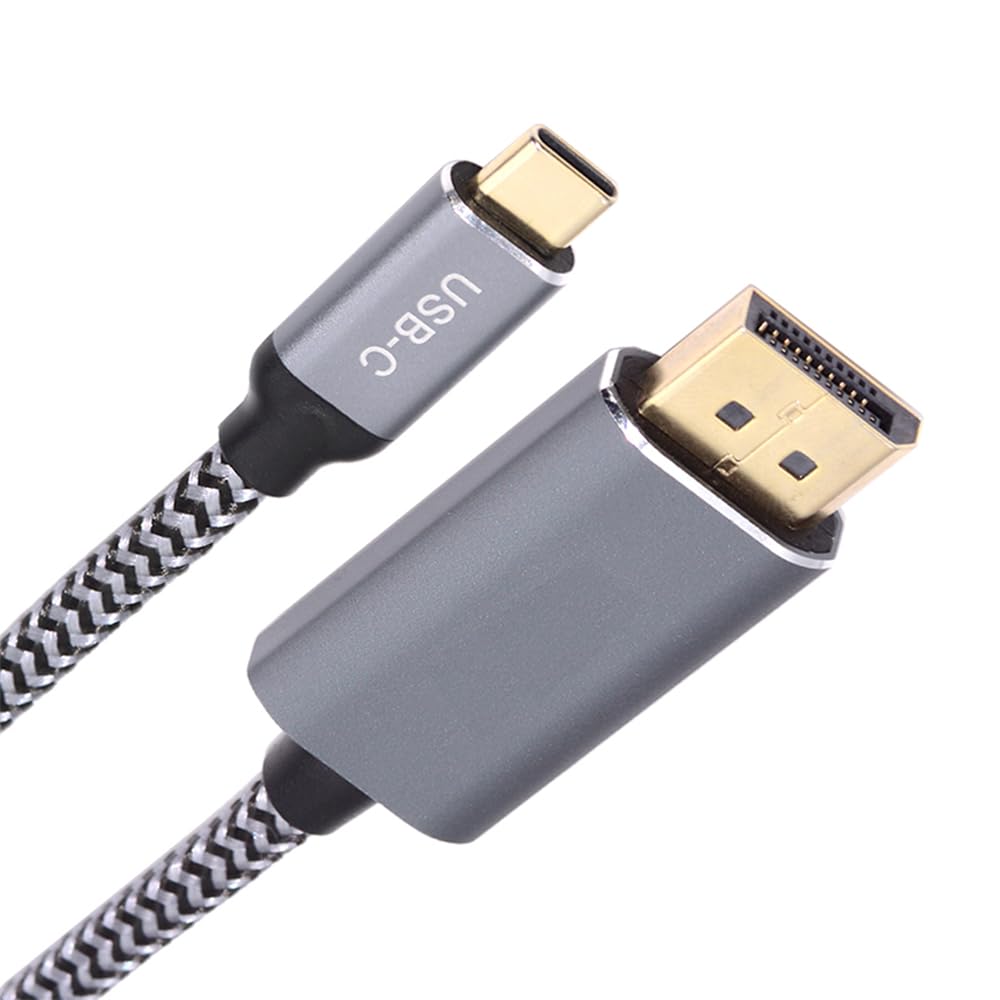 Cablecc Reversible HDTV DisplayPort DP Source To USB Type C To Display Male for Laptop 8K@60Hz Cable, 3.1 USB-C Monitor, 1.8m