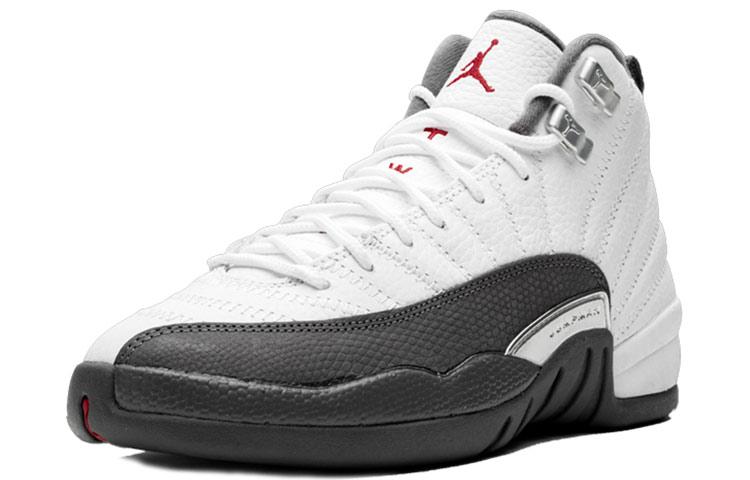 Air Jordan 12 Retro White Dark Grey GS 153265-160