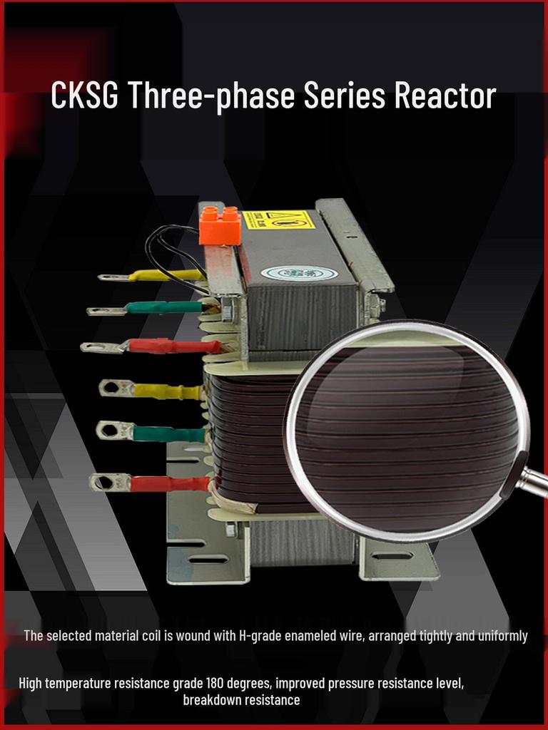 CKSG Three-Phase AC Harmonic Reactor 30kVAR Capacitor Cabinet Compensation