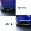 2pcs Carbon Fiber Style Left Right Rear Cylinder Exhaust Tail Pipe Cover Trim For Honda Accord 10th Gen 2018 2019 2020 2021 2022