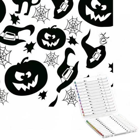 DIY Coloring Blanket Color Your Own Blanket DIY Coloring with 24 Markers Customizable Washable Throw Blanket for Home Decor Party Art Project