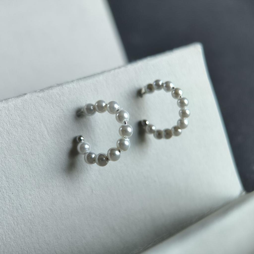 Silver Earrings with Natural Pearls 4.75ct (2186557)