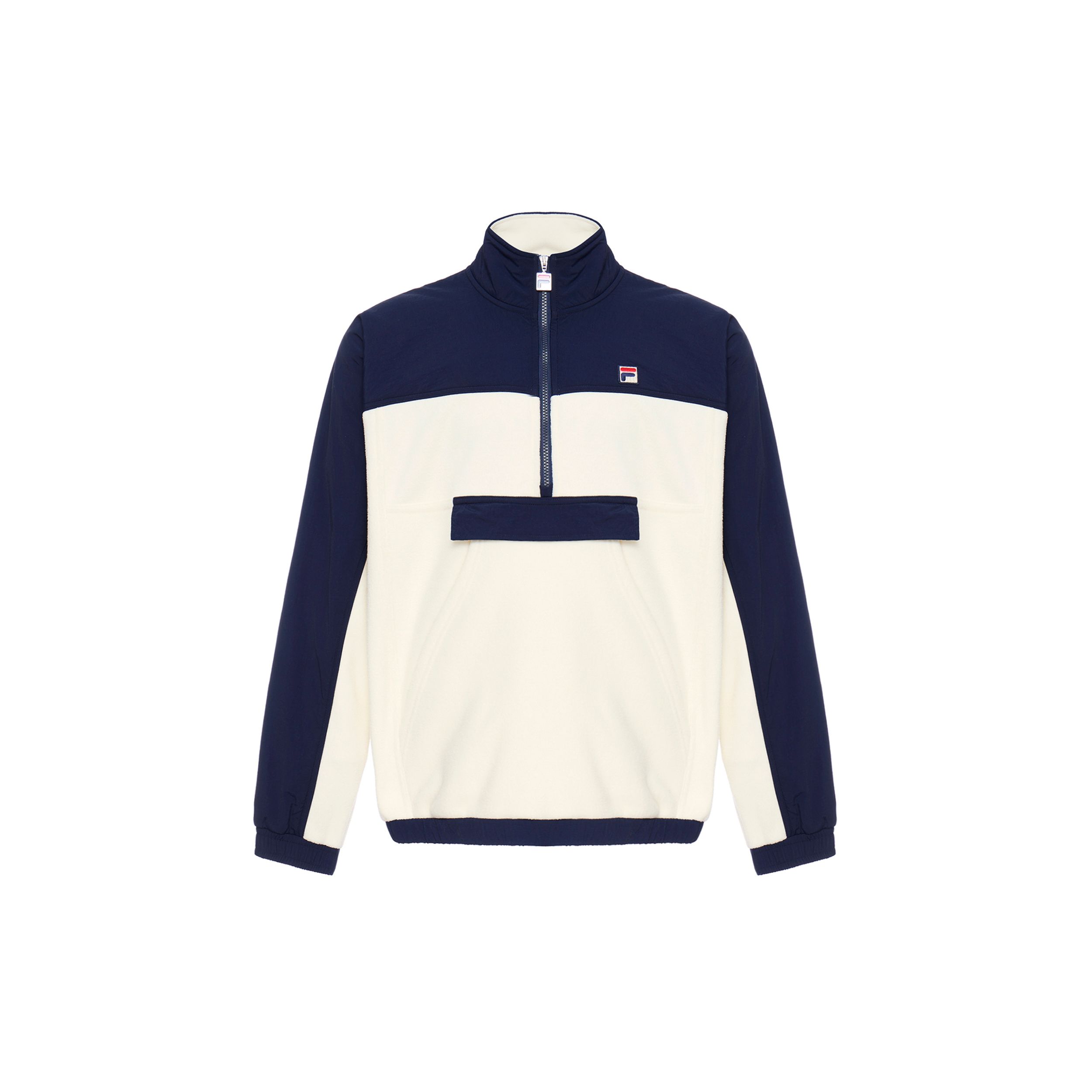 

Fila молния повседневная ретро спортивная стойка воротник длинный рукав куртка мужская куртка белая F21MH041-077 XL