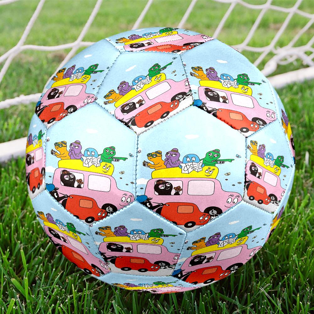 Barbapapa Theme Size 5 Soccer Ball, Suitable for Both Indoor and Outdoor Matches, a Gift Suitable for Everyone.