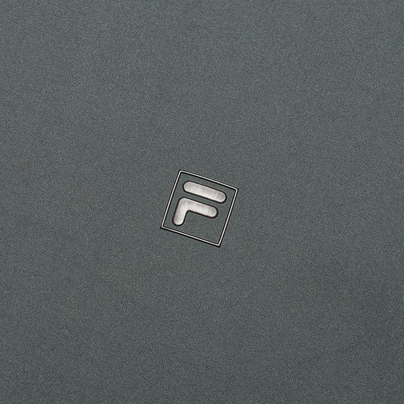 Fila Fleece Knit Long Sleeve Polo Shirt Men Tops Military-Green F11M513201FDG