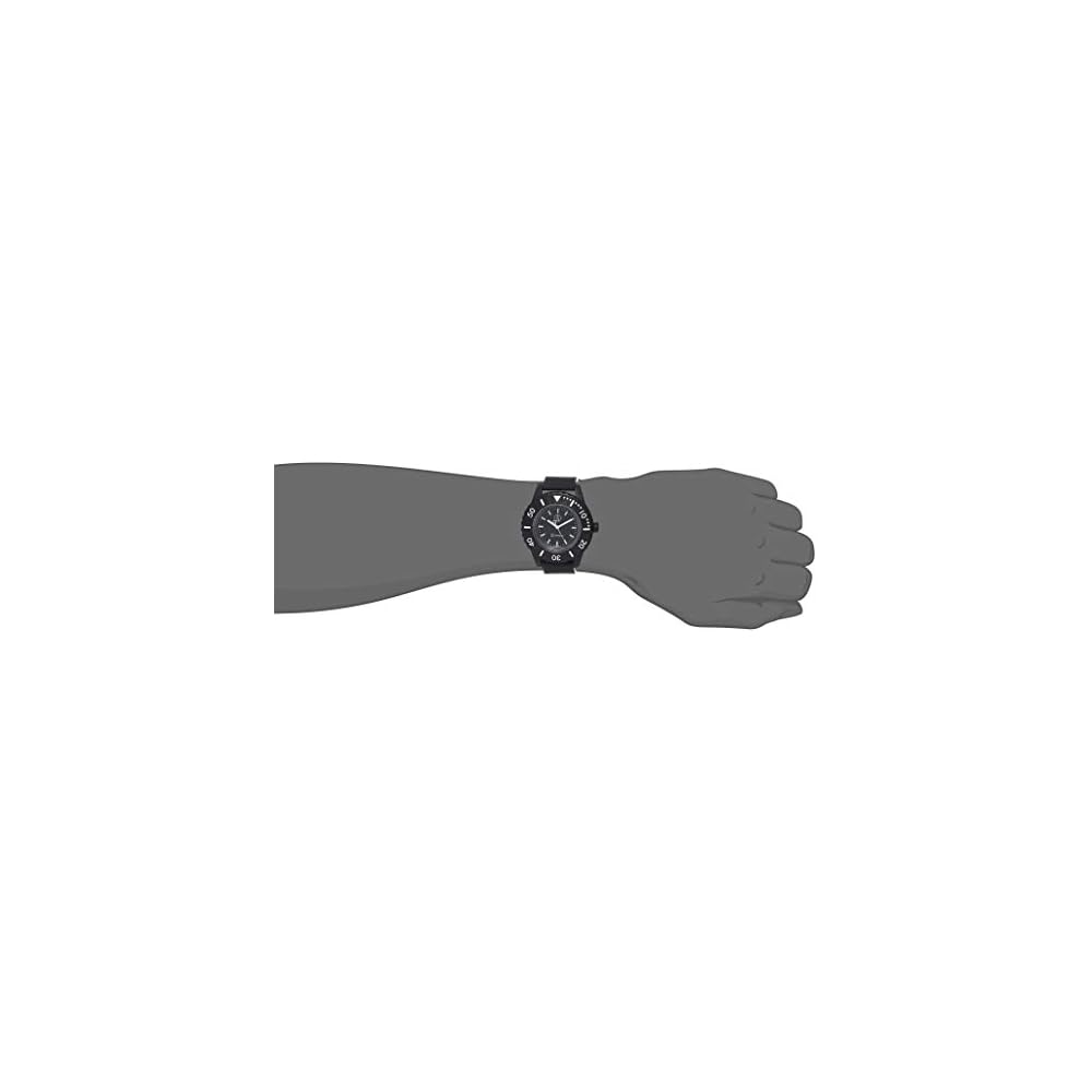 Q&Q SmileSolar Analog Diver's Watch Solar Waterproof with Urethane Strap Men's Black