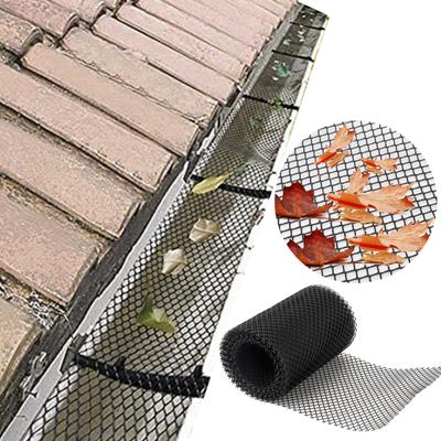 1 Roll Anti-clogging Gutter Guard Flexible PP Multifunctional Drain Protector Adjustable Mesh Netting Home