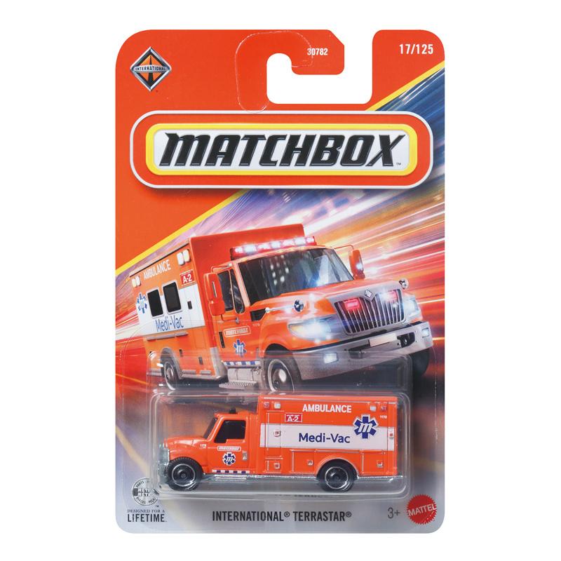2026B Genuine Matchbox Car 1/64 International Terrastar Ambulance Mazda Rx-8 Ford F150 Camion Vehicle Model Toys for Boys Gift