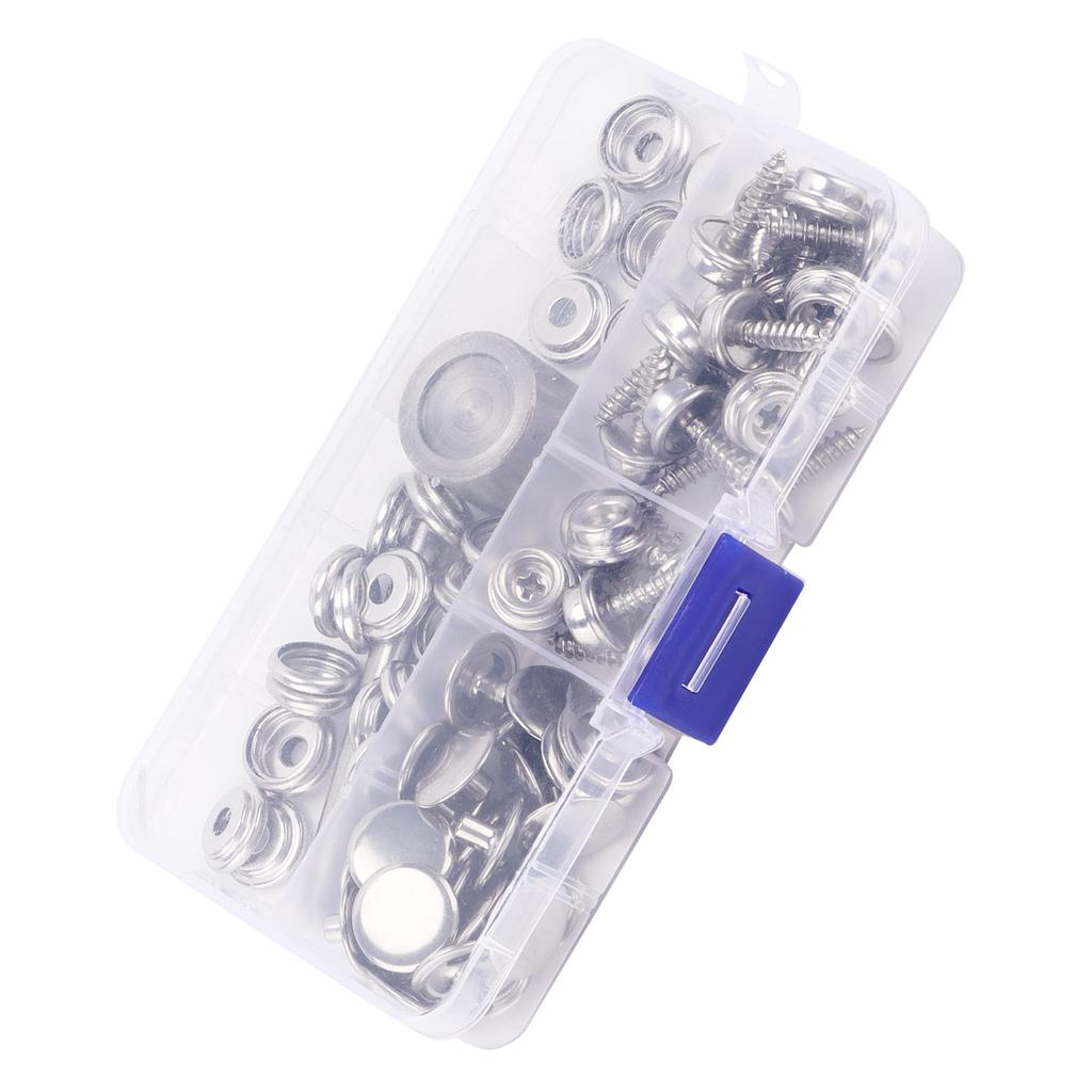 Snap Fastener Kit Stainless Steel Canvas Boat Cover Button Metal Screw Rivet Buckle Tools