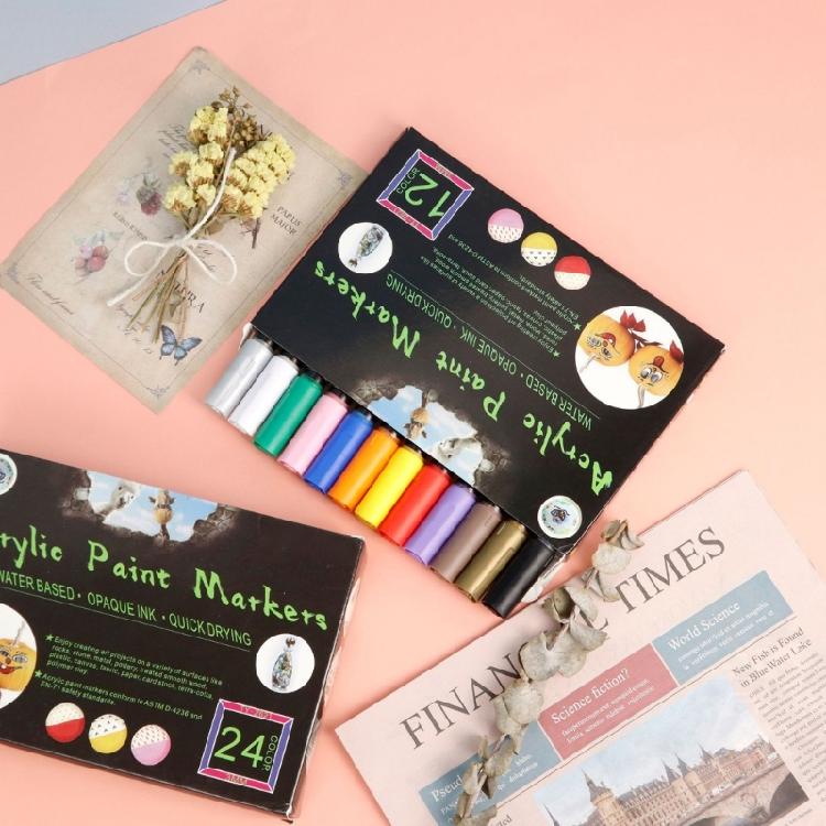 12/36 Color Acrylic Paint Pen Graffiti Pen Acrylic Pen Acrylic Paint Markers