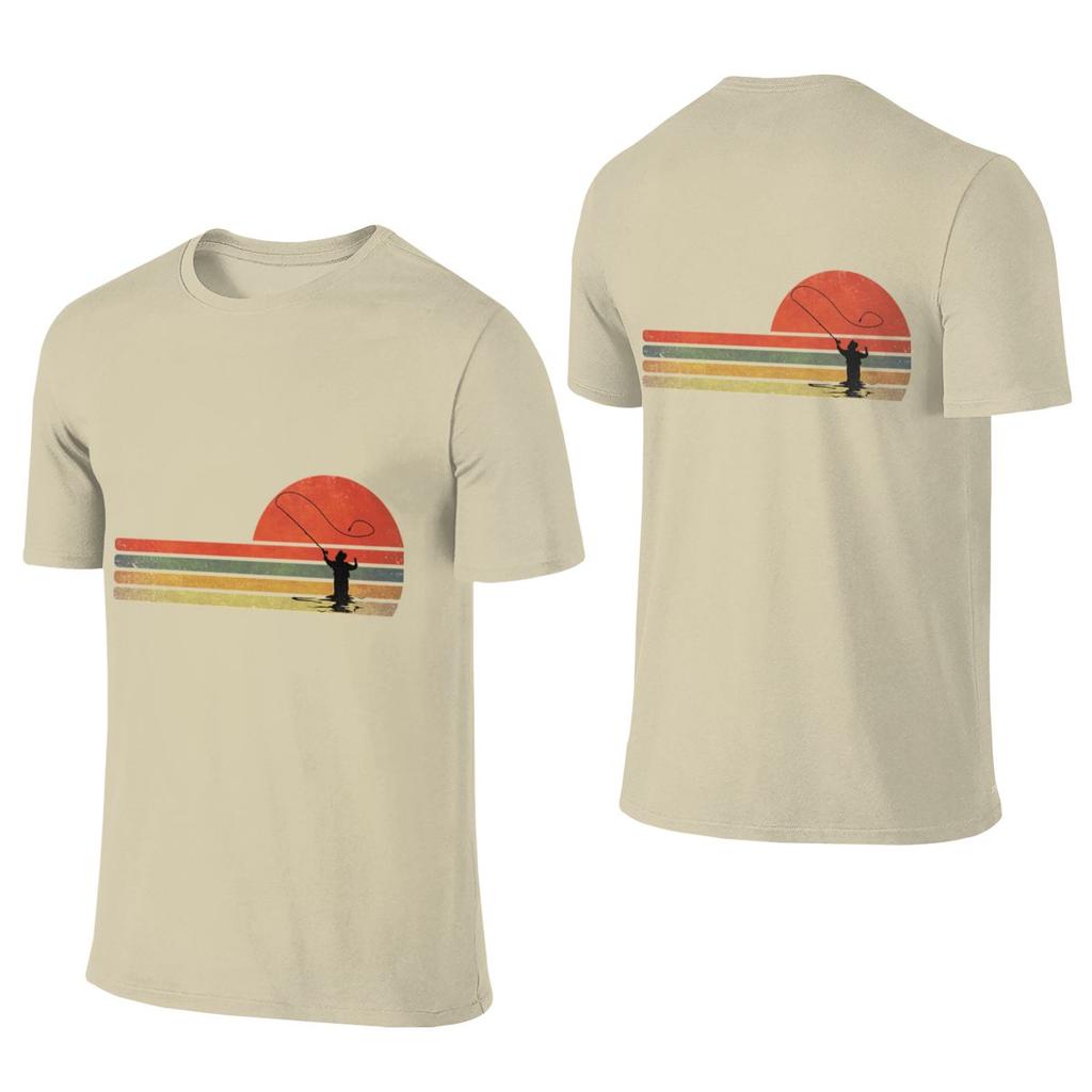 Vintage Fly Fishing Reversible Seamless Cotton Casual Graphic Tee Gift For Fly Fishing Lovers