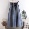 Women's Fashion Solid Color Half Skirt Party Ballet Puff Skirt Mesh Skirt