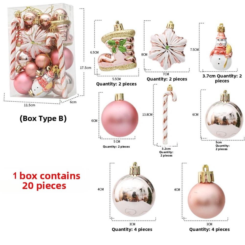 

For Indoor Outdoor Christmas Baubles Set in Rose Gold Featuring Unique Designs for Easy Hanging and Festive Settings