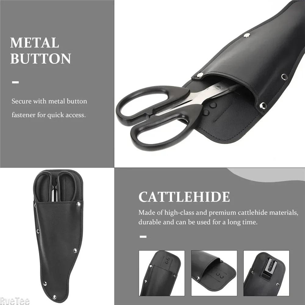 Outdoor garden pruning shears storage bag Fruit tree branch pruning shears leather case - Waist-hung gardening pruning knife bag