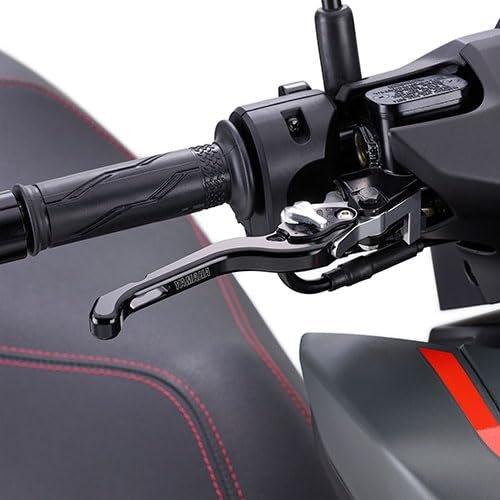 Y'S GEAR Yamaha AEROX Black Anodized Aluminum Adjustable Brake Lever Set Left & Right Q5K-YSK-170-K01