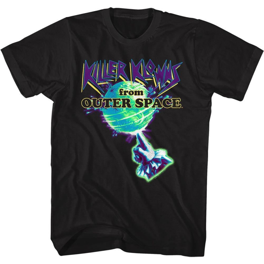 Killer Klowns - Earth & Hand In Neon - Short Sleeve - Adult - T-Shirt XL